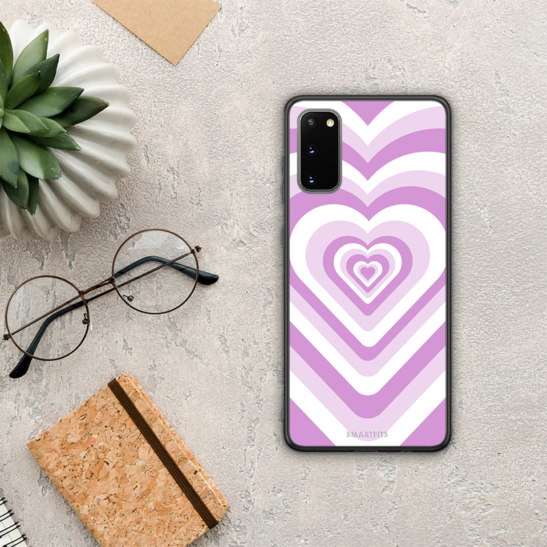 Lilac Hearts - Samsung Galaxy S20 θήκη