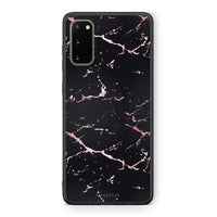 Thumbnail for 4 - Samsung S20 Black Rosegold Marble case, cover, bumper