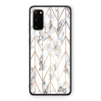 Thumbnail for 44 - Samsung S20 Gold Geometric Marble case, cover, bumper