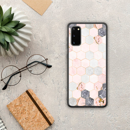 Marble Hexagon Pink - Samsung Galaxy S20 θήκη