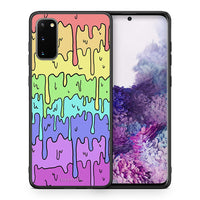 Thumbnail for Θήκη Samsung S20 Melting Rainbow από τη Smartfits με σχέδιο στο πίσω μέρος και μαύρο περίβλημα | Samsung S20 Melting Rainbow case with colorful back and black bezels