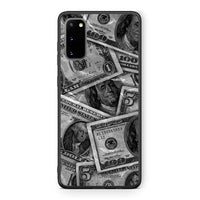 Thumbnail for Samsung S20 Money Dollars θήκη από τη Smartfits με σχέδιο στο πίσω μέρος και μαύρο περίβλημα | Smartphone case with colorful back and black bezels by Smartfits