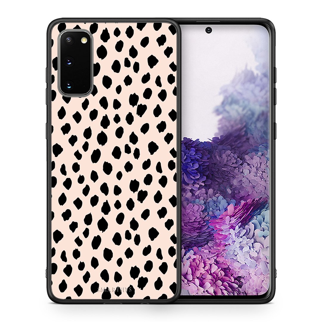 Θήκη Samsung S20 New Polka Dots από τη Smartfits με σχέδιο στο πίσω μέρος και μαύρο περίβλημα | Samsung S20 New Polka Dots case with colorful back and black bezels