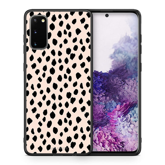 Θήκη Samsung S20 New Polka Dots από τη Smartfits με σχέδιο στο πίσω μέρος και μαύρο περίβλημα | Samsung S20 New Polka Dots case with colorful back and black bezels