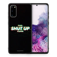 Thumbnail for Θήκη Samsung S20 OMG ShutUp από τη Smartfits με σχέδιο στο πίσω μέρος και μαύρο περίβλημα | Samsung S20 OMG ShutUp case with colorful back and black bezels