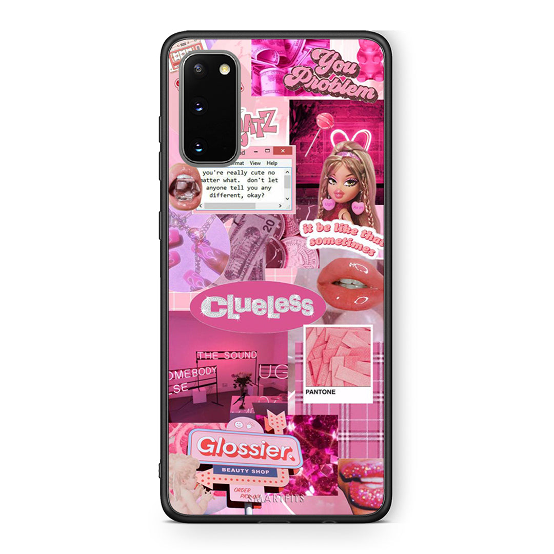 Samsung S20 Pink Love Θήκη Αγίου Βαλεντίνου από τη Smartfits με σχέδιο στο πίσω μέρος και μαύρο περίβλημα | Smartphone case with colorful back and black bezels by Smartfits