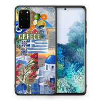 Thumbnail for Θήκη Samsung S20 Plus All Greek από τη Smartfits με σχέδιο στο πίσω μέρος και μαύρο περίβλημα | Samsung S20 Plus All Greek case with colorful back and black bezels