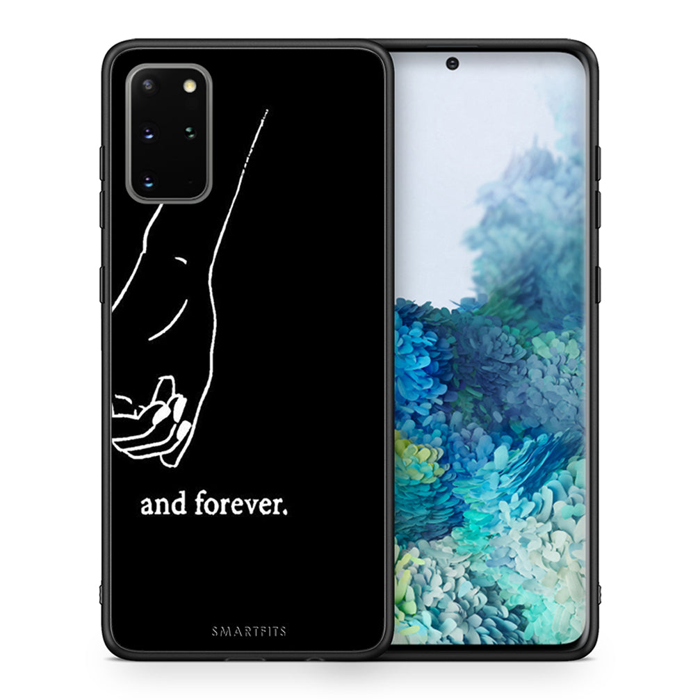 Θήκη Αγίου Βαλεντίνου Samsung S20 Plus Always & Forever 2 από τη Smartfits με σχέδιο στο πίσω μέρος και μαύρο περίβλημα | Samsung S20 Plus Always & Forever 2 case with colorful back and black bezels