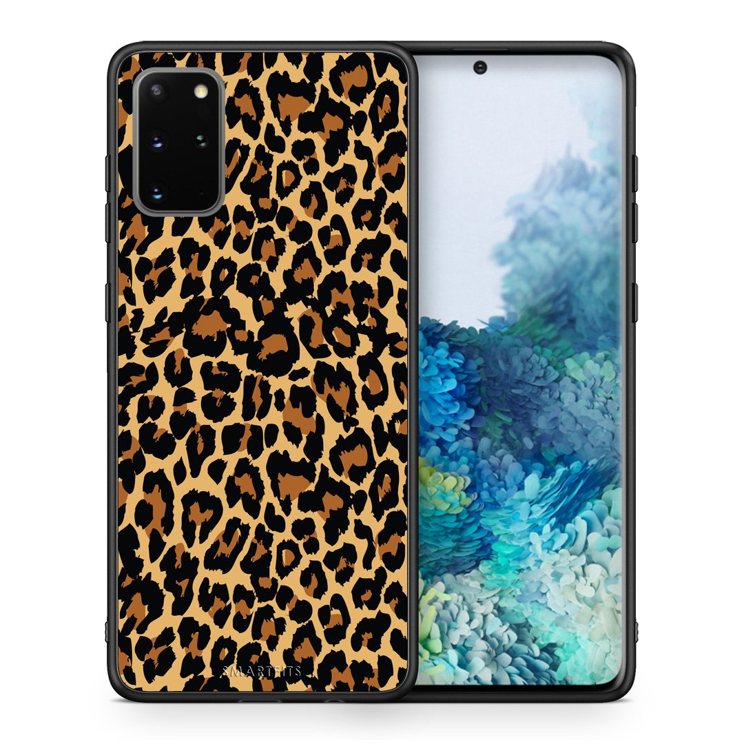 Θήκη Samsung S20 Plus Leopard Animal από τη Smartfits με σχέδιο στο πίσω μέρος και μαύρο περίβλημα | Samsung S20 Plus Leopard Animal case with colorful back and black bezels