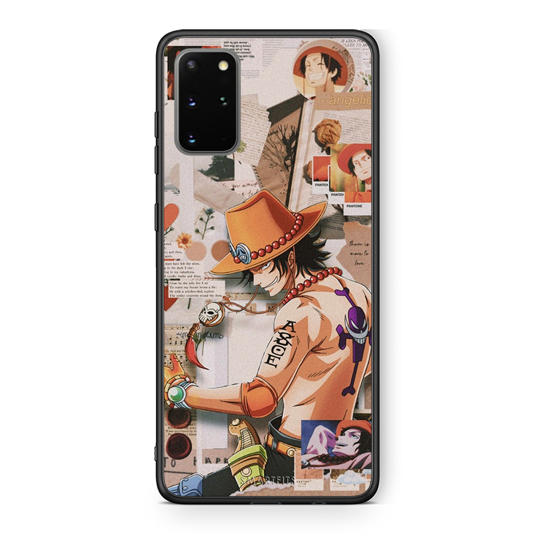 Samsung S20 Plus Anime Collage θήκη από τη Smartfits με σχέδιο στο πίσω μέρος και μαύρο περίβλημα | Smartphone case with colorful back and black bezels by Smartfits
