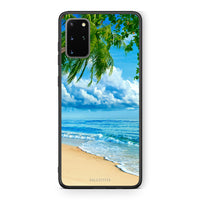 Thumbnail for Samsung S20 Plus Beautiful Beach θήκη από τη Smartfits με σχέδιο στο πίσω μέρος και μαύρο περίβλημα | Smartphone case with colorful back and black bezels by Smartfits