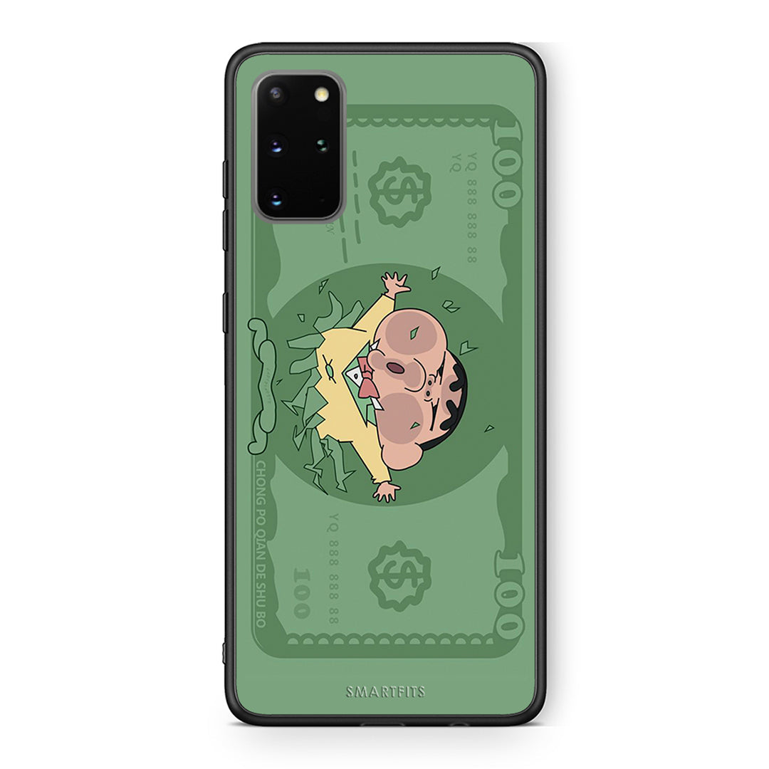 Samsung S20 Plus Big Money Θήκη Αγίου Βαλεντίνου από τη Smartfits με σχέδιο στο πίσω μέρος και μαύρο περίβλημα | Smartphone case with colorful back and black bezels by Smartfits