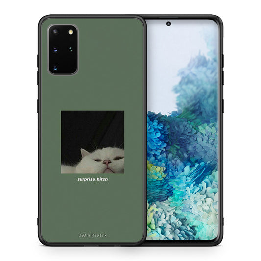 Θήκη Samsung S20 Plus Bitch Surprise από τη Smartfits με σχέδιο στο πίσω μέρος και μαύρο περίβλημα | Samsung S20 Plus Bitch Surprise case with colorful back and black bezels