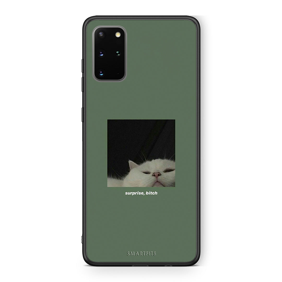 Samsung S20 Plus Bitch Surprise θήκη από τη Smartfits με σχέδιο στο πίσω μέρος και μαύρο περίβλημα | Smartphone case with colorful back and black bezels by Smartfits