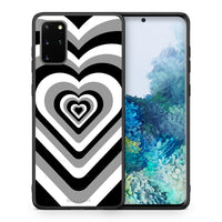 Thumbnail for Θήκη Samsung S20 Plus Black Hearts από τη Smartfits με σχέδιο στο πίσω μέρος και μαύρο περίβλημα | Samsung S20 Plus Black Hearts case with colorful back and black bezels