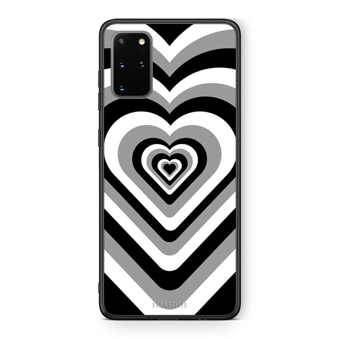 Samsung S20 Plus Black Hearts θήκη από τη Smartfits με σχέδιο στο πίσω μέρος και μαύρο περίβλημα | Smartphone case with colorful back and black bezels by Smartfits