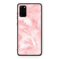 Thumbnail for 33 - Samsung S20 Plus Pink Feather Boho case, cover, bumper
