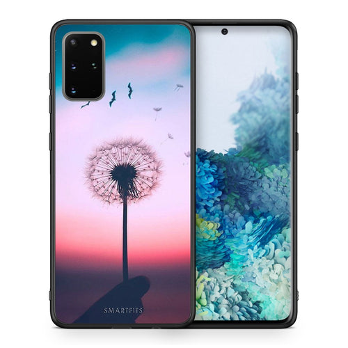 Θήκη Samsung S20 Plus Wish Boho από τη Smartfits με σχέδιο στο πίσω μέρος και μαύρο περίβλημα | Samsung S20 Plus Wish Boho case with colorful back and black bezels
