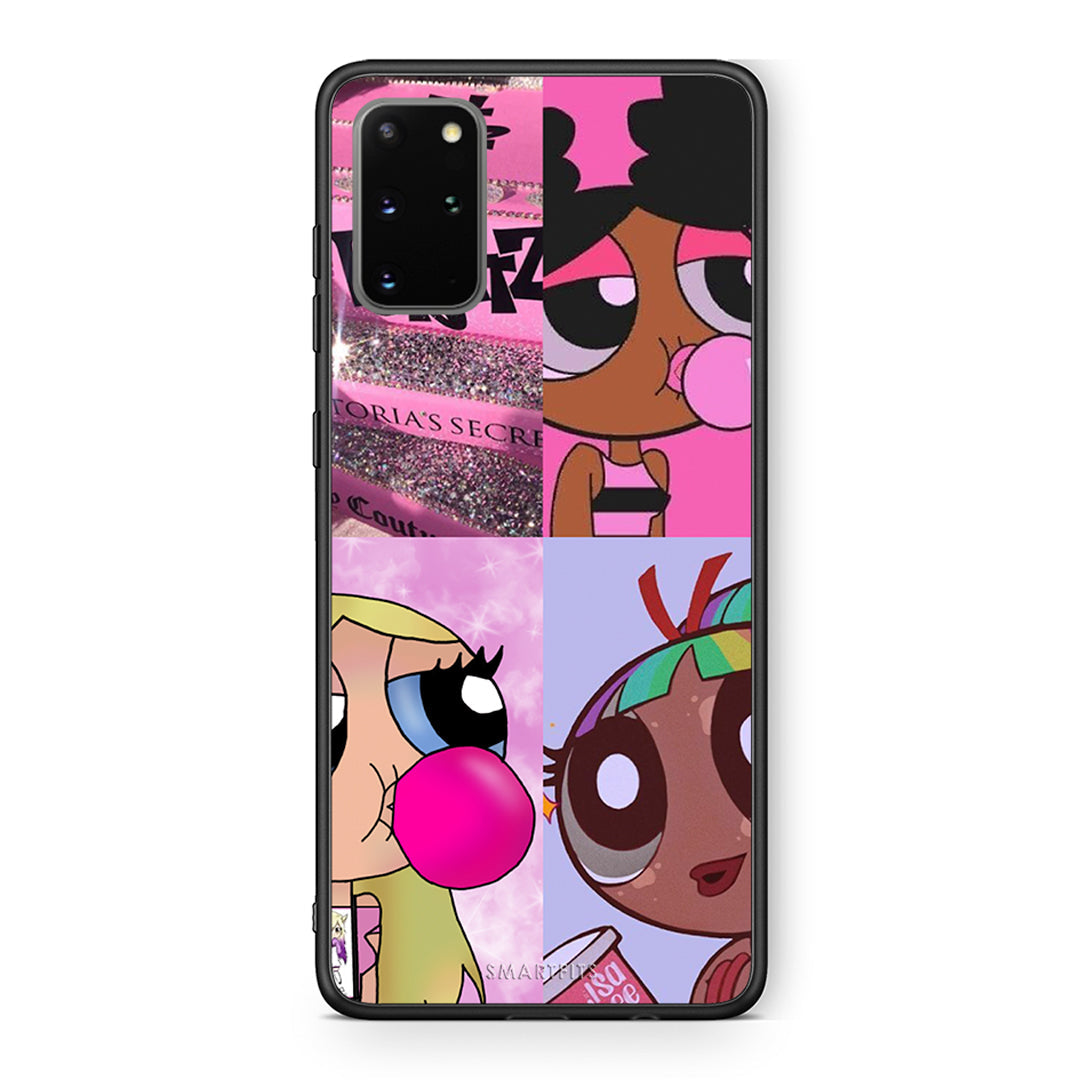 Samsung S20 Plus Bubble Girls Θήκη Αγίου Βαλεντίνου από τη Smartfits με σχέδιο στο πίσω μέρος και μαύρο περίβλημα | Smartphone case with colorful back and black bezels by Smartfits