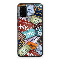 Thumbnail for Samsung S20 Plus Car Plates θήκη από τη Smartfits με σχέδιο στο πίσω μέρος και μαύρο περίβλημα | Smartphone case with colorful back and black bezels by Smartfits