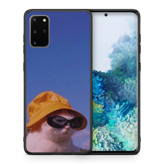 Θήκη Samsung S20 Plus Cat Diva από τη Smartfits με σχέδιο στο πίσω μέρος και μαύρο περίβλημα | Samsung S20 Plus Cat Diva case with colorful back and black bezels