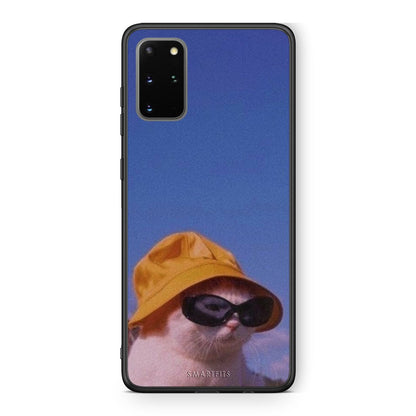 Samsung S20 Plus Cat Diva θήκη από τη Smartfits με σχέδιο στο πίσω μέρος και μαύρο περίβλημα | Smartphone case with colorful back and black bezels by Smartfits