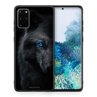 Thumbnail for Θήκη Samsung S20 Plus Dark Wolf από τη Smartfits με σχέδιο στο πίσω μέρος και μαύρο περίβλημα | Samsung S20 Plus Dark Wolf case with colorful back and black bezels