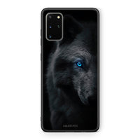 Thumbnail for Samsung S20 Plus Dark Wolf θήκη από τη Smartfits με σχέδιο στο πίσω μέρος και μαύρο περίβλημα | Smartphone case with colorful back and black bezels by Smartfits