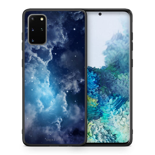 Θήκη Samsung S20 Plus Blue Sky Galaxy από τη Smartfits με σχέδιο στο πίσω μέρος και μαύρο περίβλημα | Samsung S20 Plus Blue Sky Galaxy case with colorful back and black bezels