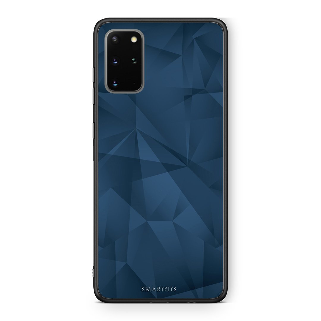 39 - Samsung S20 Plus Blue Abstract Geometric case, cover, bumper
