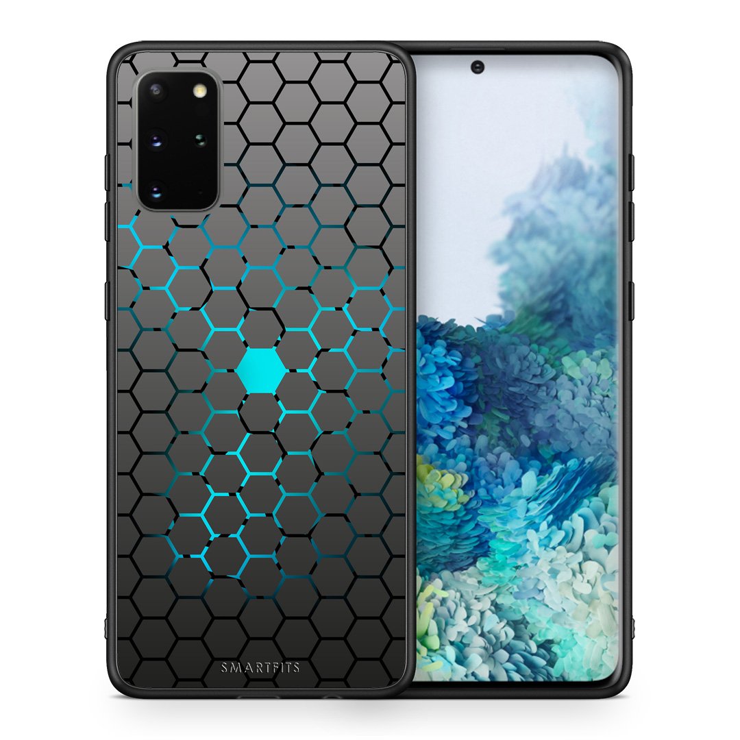 Θήκη Samsung S20 Plus Hexagonal Geometric από τη Smartfits με σχέδιο στο πίσω μέρος και μαύρο περίβλημα | Samsung S20 Plus Hexagonal Geometric case with colorful back and black bezels