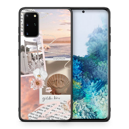 Θήκη Αγίου Βαλεντίνου Samsung S20 Plus Golden Hour από τη Smartfits με σχέδιο στο πίσω μέρος και μαύρο περίβλημα | Samsung S20 Plus Golden Hour case with colorful back and black bezels