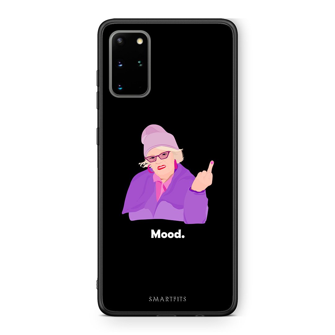 Samsung S20 Plus Grandma Mood Black θήκη από τη Smartfits με σχέδιο στο πίσω μέρος και μαύρο περίβλημα | Smartphone case with colorful back and black bezels by Smartfits
