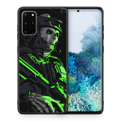 Θήκη Αγίου Βαλεντίνου Samsung S20 Plus Green Soldier από τη Smartfits με σχέδιο στο πίσω μέρος και μαύρο περίβλημα | Samsung S20 Plus Green Soldier case with colorful back and black bezels