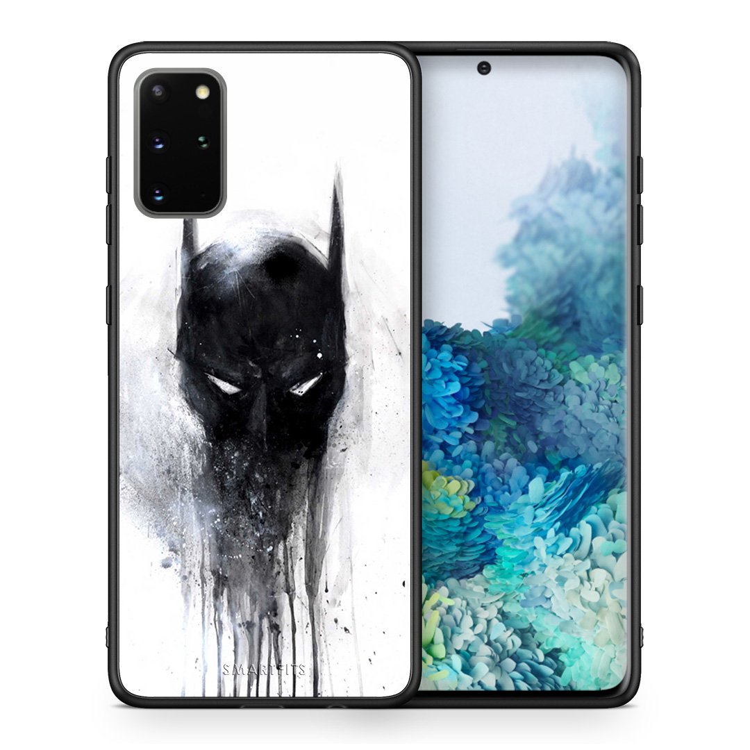 Θήκη Samsung S20 Plus Paint Bat Hero από τη Smartfits με σχέδιο στο πίσω μέρος και μαύρο περίβλημα | Samsung S20 Plus Paint Bat Hero case with colorful back and black bezels
