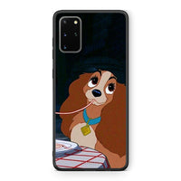 Thumbnail for Samsung S20 Plus Lady And Tramp 2 Θήκη Αγίου Βαλεντίνου από τη Smartfits με σχέδιο στο πίσω μέρος και μαύρο περίβλημα | Smartphone case with colorful back and black bezels by Smartfits