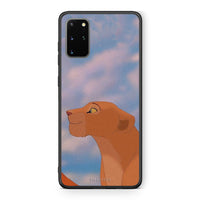 Thumbnail for Samsung S20 Plus Lion Love 2 Θήκη Αγίου Βαλεντίνου από τη Smartfits με σχέδιο στο πίσω μέρος και μαύρο περίβλημα | Smartphone case with colorful back and black bezels by Smartfits