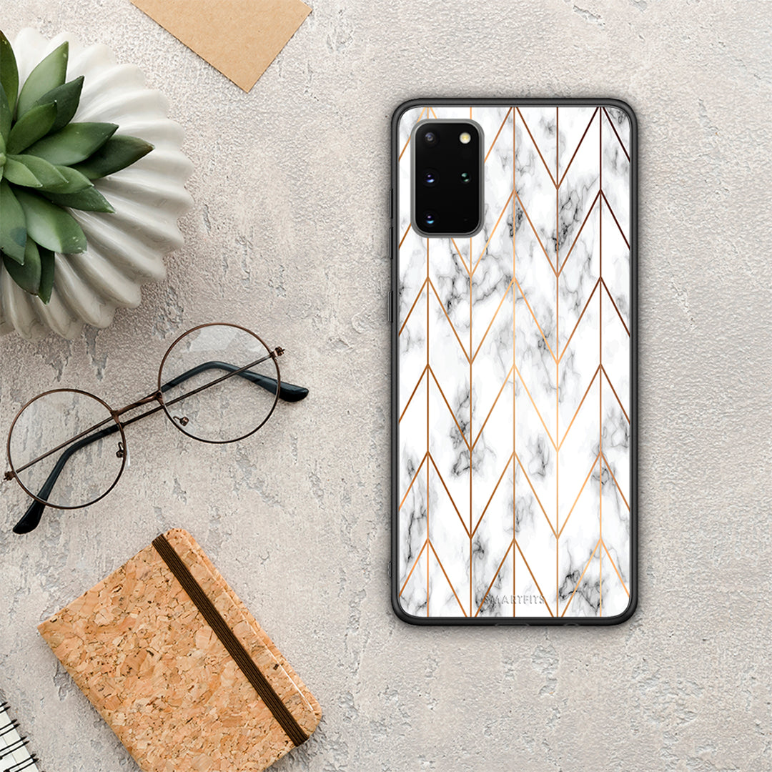 Marble Gold Geometric - Samsung Galaxy S20+ θήκη