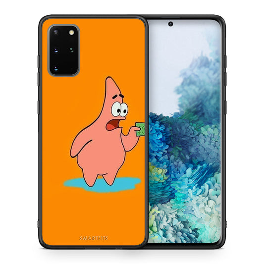 Θήκη Αγίου Βαλεντίνου Samsung S20 Plus No Money 1 από τη Smartfits με σχέδιο στο πίσω μέρος και μαύρο περίβλημα | Samsung S20 Plus No Money 1 case with colorful back and black bezels