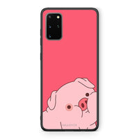 Thumbnail for Samsung S20 Plus Pig Love 1 Θήκη Αγίου Βαλεντίνου από τη Smartfits με σχέδιο στο πίσω μέρος και μαύρο περίβλημα | Smartphone case with colorful back and black bezels by Smartfits