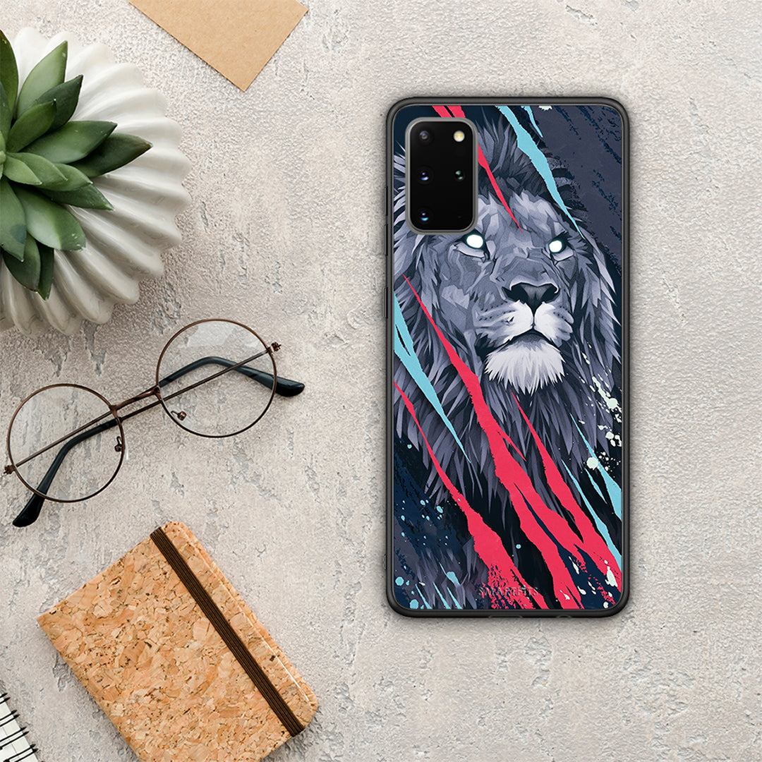 PopArt Lion Designer - Samsung Galaxy S20+ θήκη