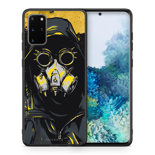 Θήκη Samsung S20 Plus Mask PopArt από τη Smartfits με σχέδιο στο πίσω μέρος και μαύρο περίβλημα | Samsung S20 Plus Mask PopArt case with colorful back and black bezels