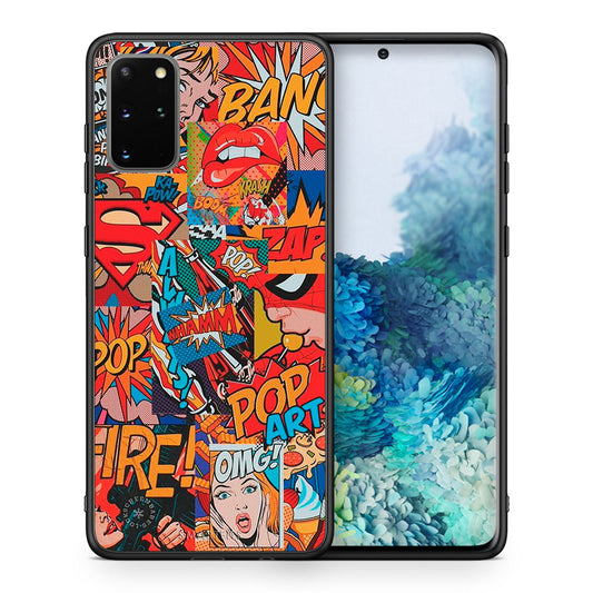 Θήκη Samsung S20 Plus PopArt OMG από τη Smartfits με σχέδιο στο πίσω μέρος και μαύρο περίβλημα | Samsung S20 Plus PopArt OMG case with colorful back and black bezels