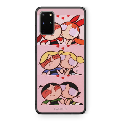 Samsung S20 Plus Puff Love Θήκη Αγίου Βαλεντίνου από τη Smartfits με σχέδιο στο πίσω μέρος και μαύρο περίβλημα | Smartphone case with colorful back and black bezels by Smartfits
