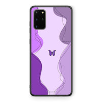 Thumbnail for Samsung S20 Plus Purple Mariposa Θήκη Αγίου Βαλεντίνου από τη Smartfits με σχέδιο στο πίσω μέρος και μαύρο περίβλημα | Smartphone case with colorful back and black bezels by Smartfits