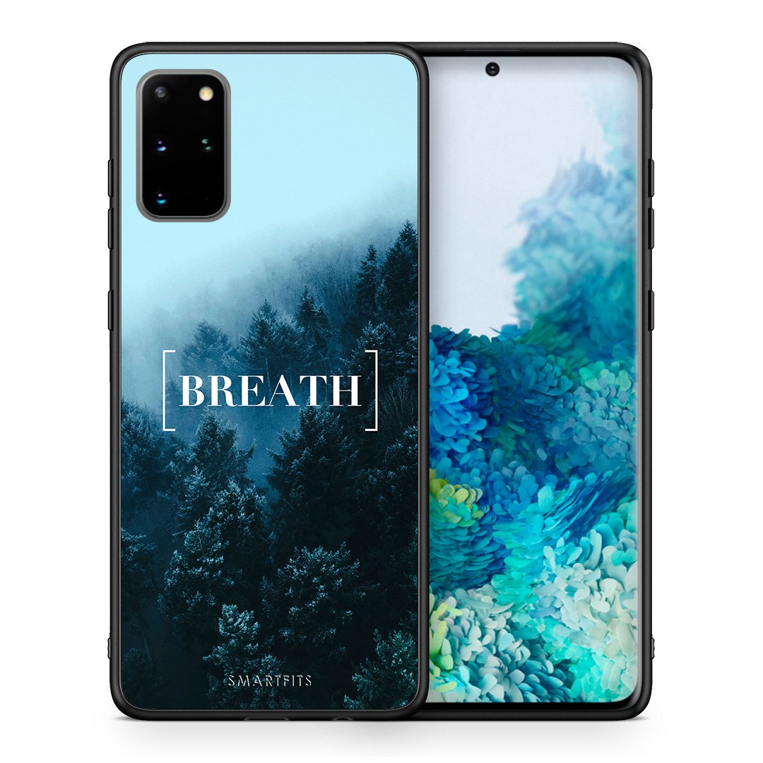 Θήκη Samsung S20 Plus Breath Quote από τη Smartfits με σχέδιο στο πίσω μέρος και μαύρο περίβλημα | Samsung S20 Plus Breath Quote case with colorful back and black bezels