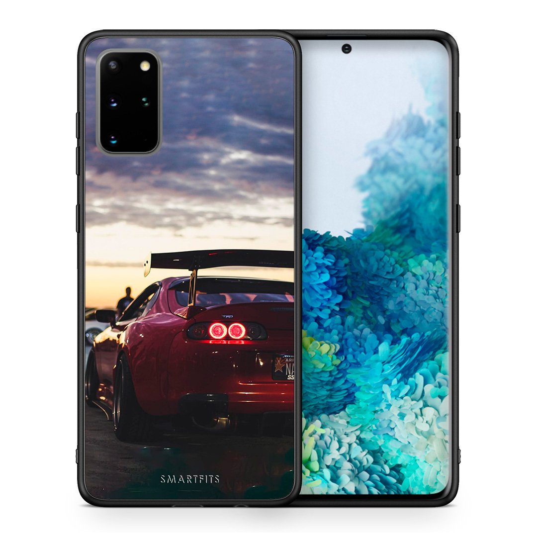 Θήκη Samsung S20 Plus Racing Supra από τη Smartfits με σχέδιο στο πίσω μέρος και μαύρο περίβλημα | Samsung S20 Plus Racing Supra case with colorful back and black bezels