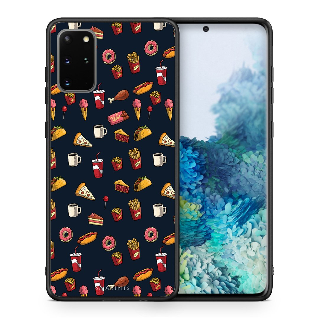 Θήκη Samsung S20 Plus Hungry Random από τη Smartfits με σχέδιο στο πίσω μέρος και μαύρο περίβλημα | Samsung S20 Plus Hungry Random case with colorful back and black bezels