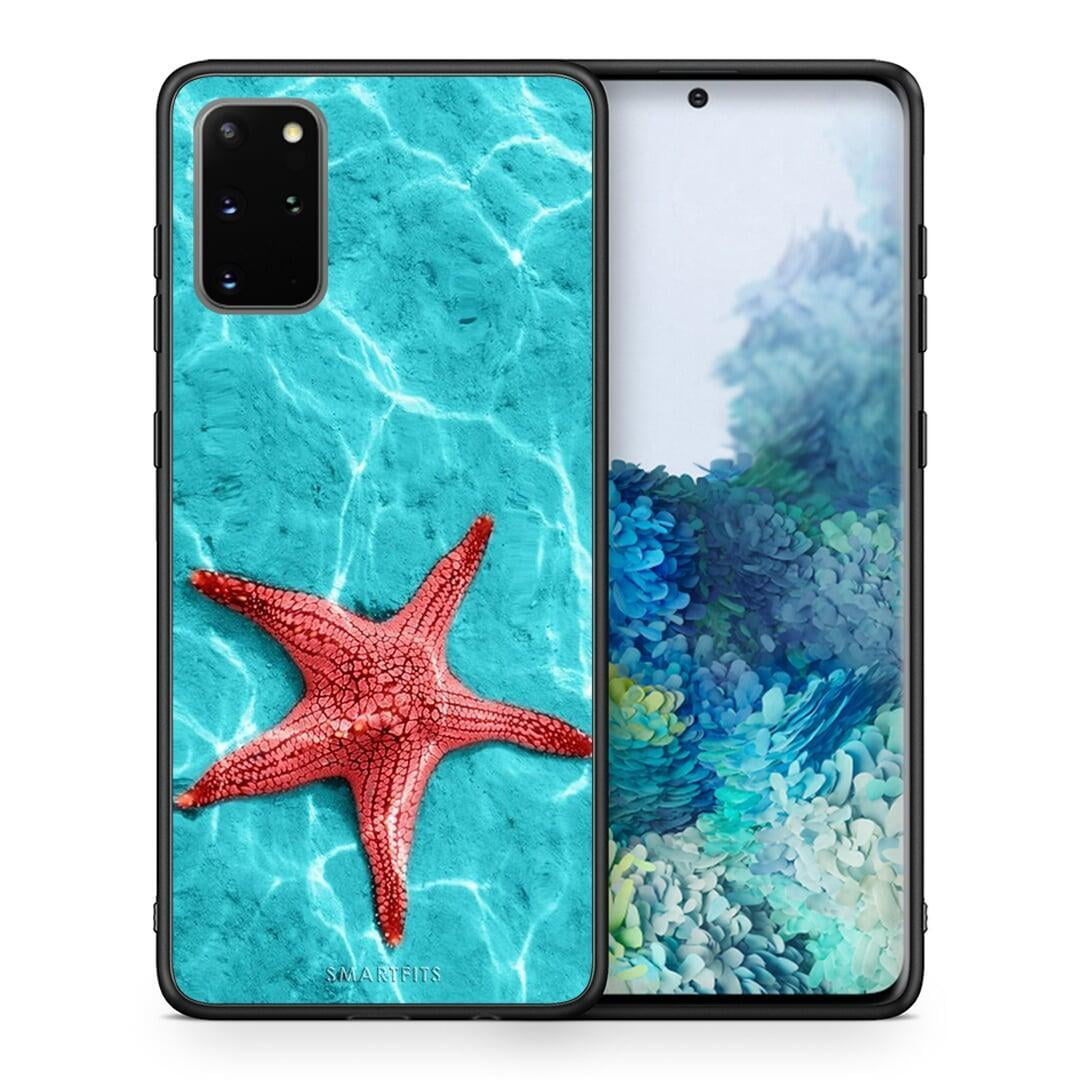 Θήκη Samsung S20 Plus Red Starfish από τη Smartfits με σχέδιο στο πίσω μέρος και μαύρο περίβλημα | Samsung S20 Plus Red Starfish case with colorful back and black bezels