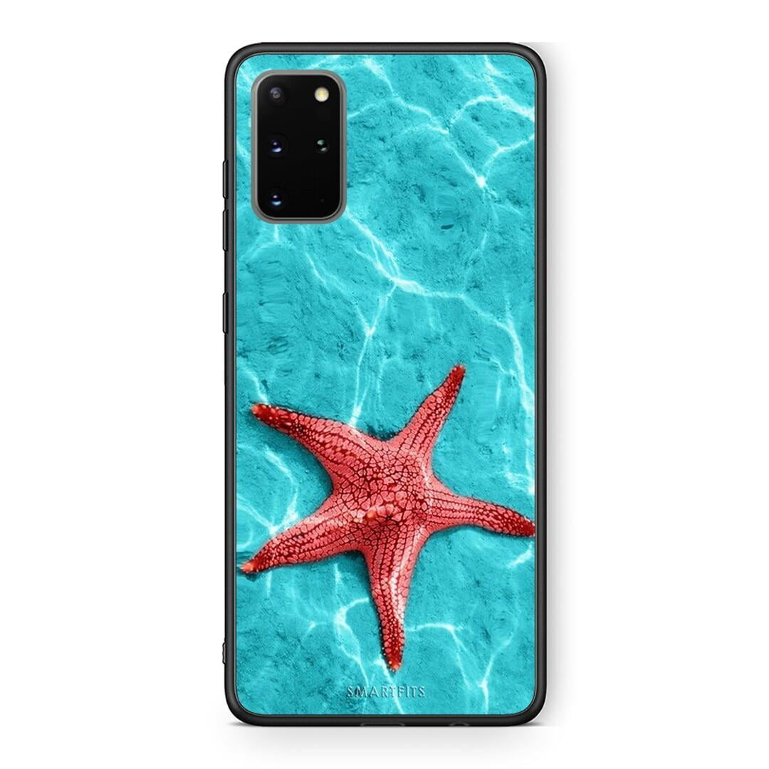 Samsung S20 Plus Red Starfish Θήκη από τη Smartfits με σχέδιο στο πίσω μέρος και μαύρο περίβλημα | Smartphone case with colorful back and black bezels by Smartfits